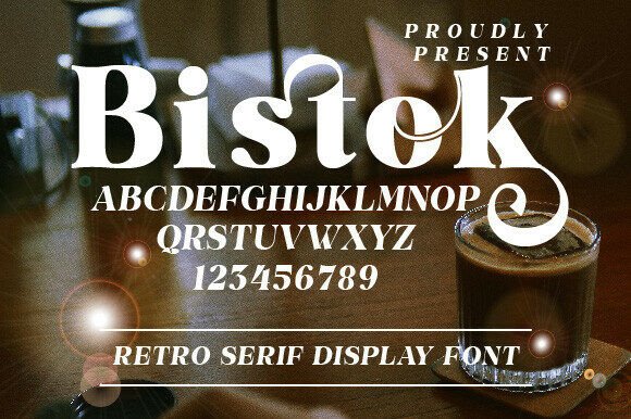 Bistok Font: The Ultimate Retro Serif for Modern Designers
