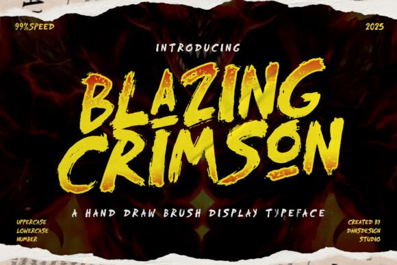 Blazing Crimson Typeface for Bold Web Design