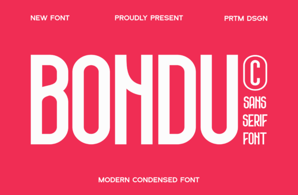 Bondu Typeface for Modern Editorial Design