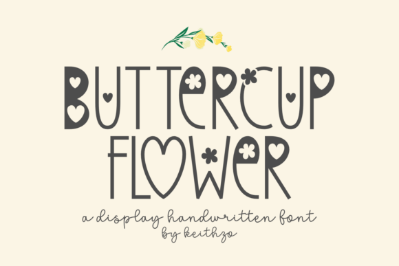Buttercup Flower Font for Modern Web Design