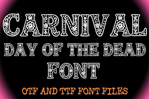 Carnival Day of the Dead Font for Vibrant Branding