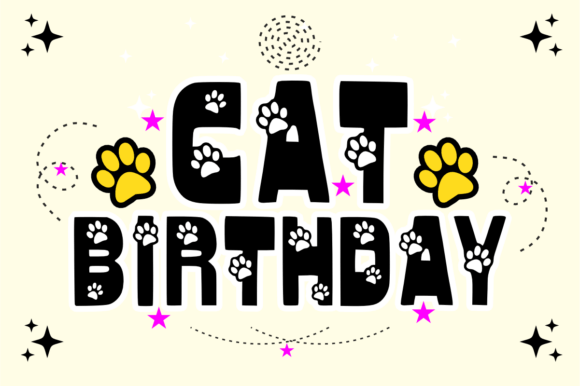 Cat Birthday Font: A Playful Typeface for Pet Brands