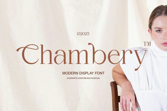Chambery Typeface for Editorial Design