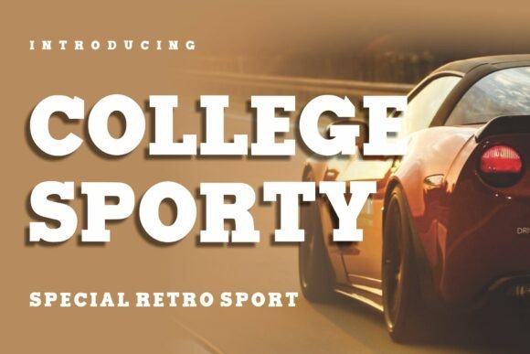College Sporty Font Review for Bold Branding