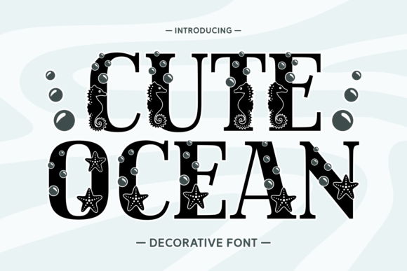 Cute Ocean Font for Coastal Branding