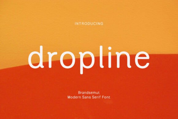 Dropline Font for Modern Craft Branding