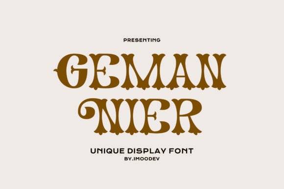 Geman Nier Typeface for Elegant Handmade Brands