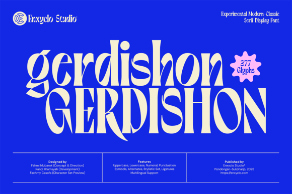 Gerdishon: A Bold Serif Typeface for Makers