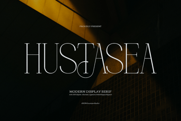 Hustasea: A Luxury Serif Typeface for Elegant Branding