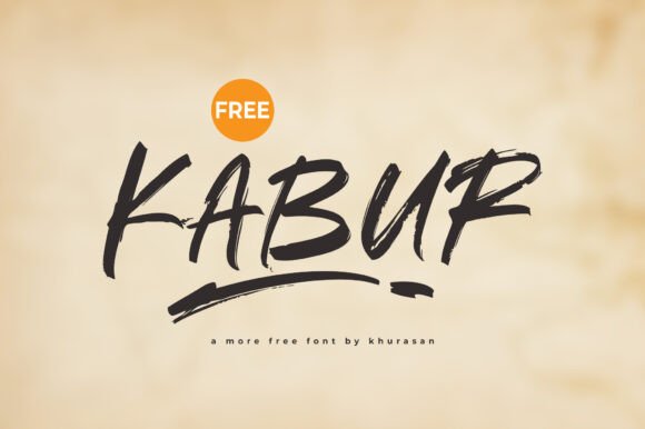 Kabur Font: Modern Brush Typography for Web Design