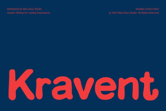 Kravent: The Organic Sans Serif for Handmade Brands