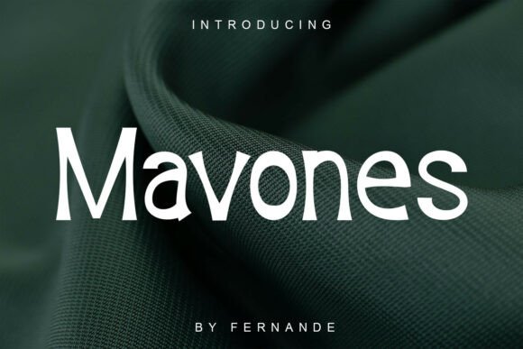 Mavones Typeface for Bold Campaign Design
