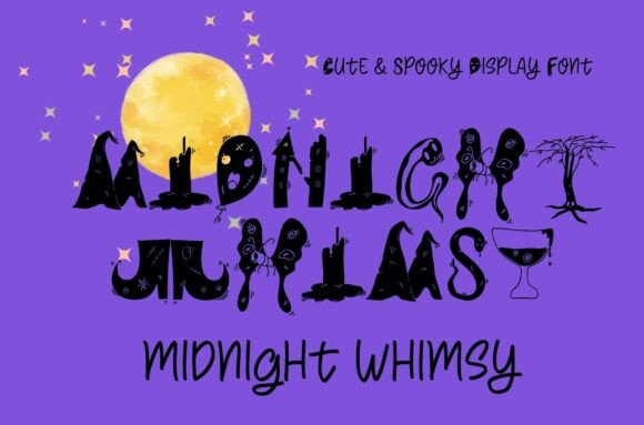 Midnight Whimsy Typeface for Spooky Branding