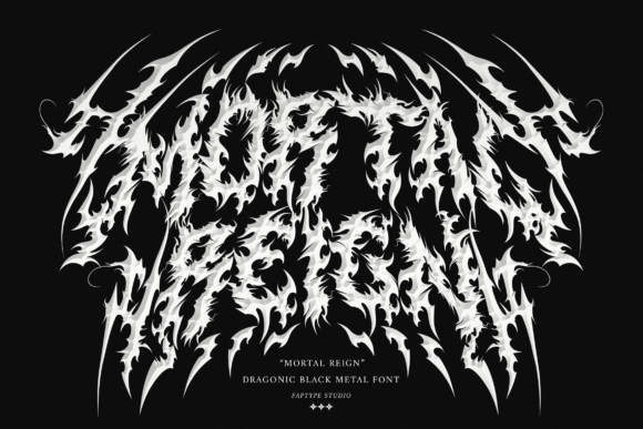 Mortal Reign Typeface for Bold Maker Designs