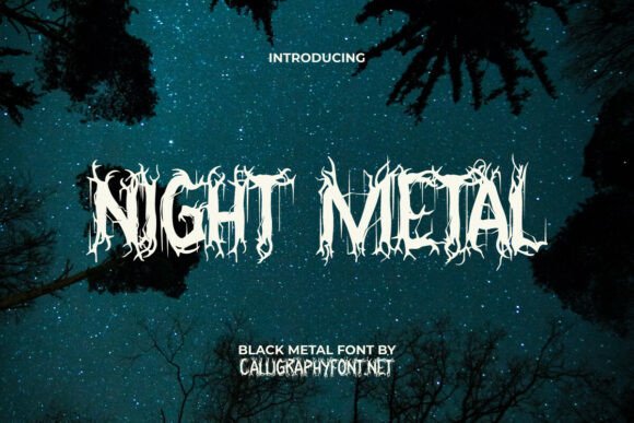 Night Metal Font for Dark Branding