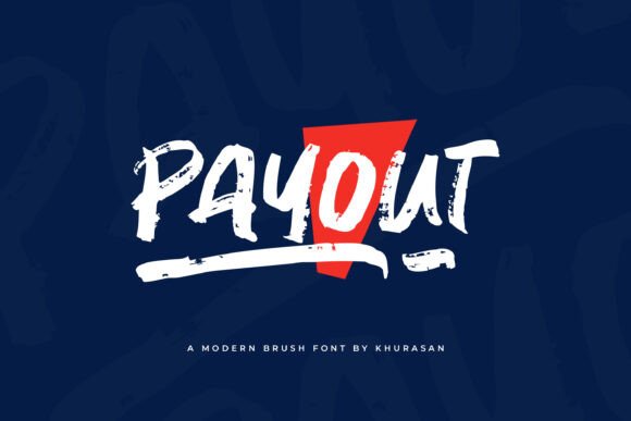 Payout: The Modern Brush Font for Crafters
