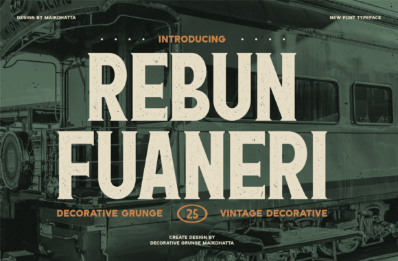 Rebun Fuaneri: A Retro Serif Font for Bold Branding