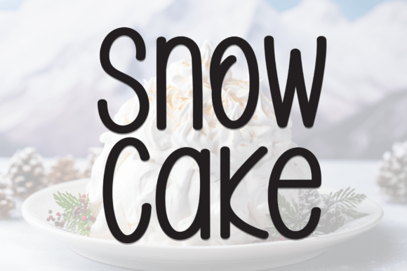 Snow Cake Font for Sweet Brand Identity