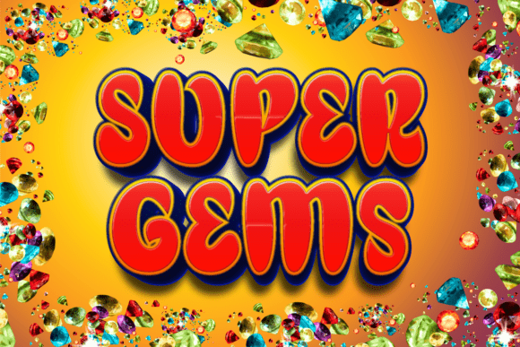Super Gems Display Font for Editorial Design