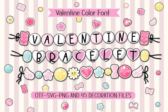 Valentine Bracelet Typeface for Editorial Charm